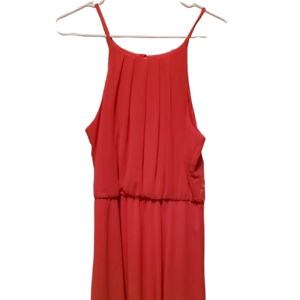 Forever 21 Red Halter Dress Sz L